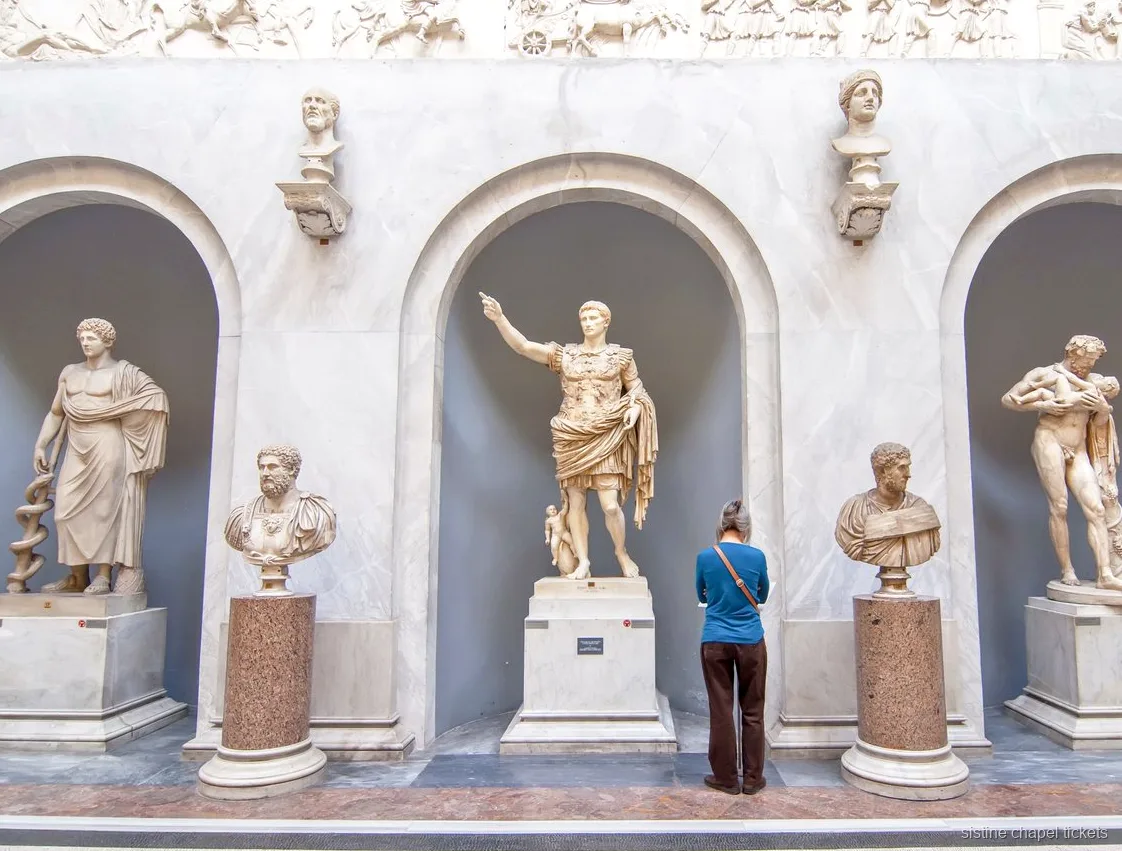 Galleria di sculture antiche incluse nei biglietti d'ingresso alla Cappella Sistina