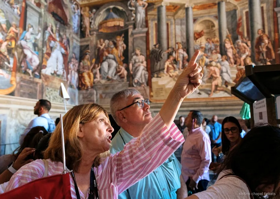 Raphael Rooms visited during the evening Vatican Museums tour